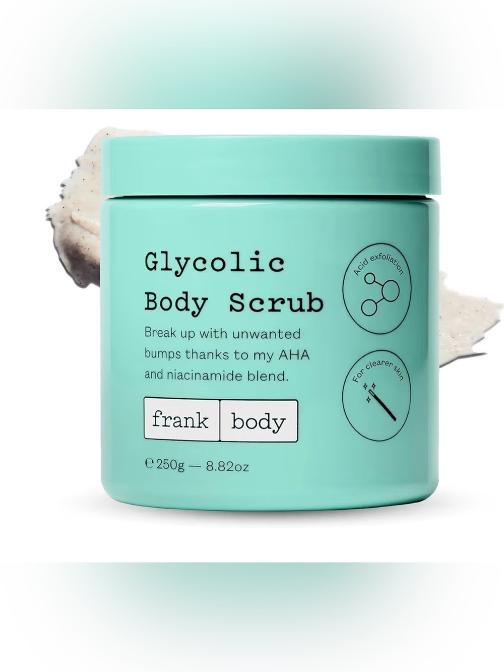 Frank Body Glycolic Body Scrub — Aqua Exfoliant